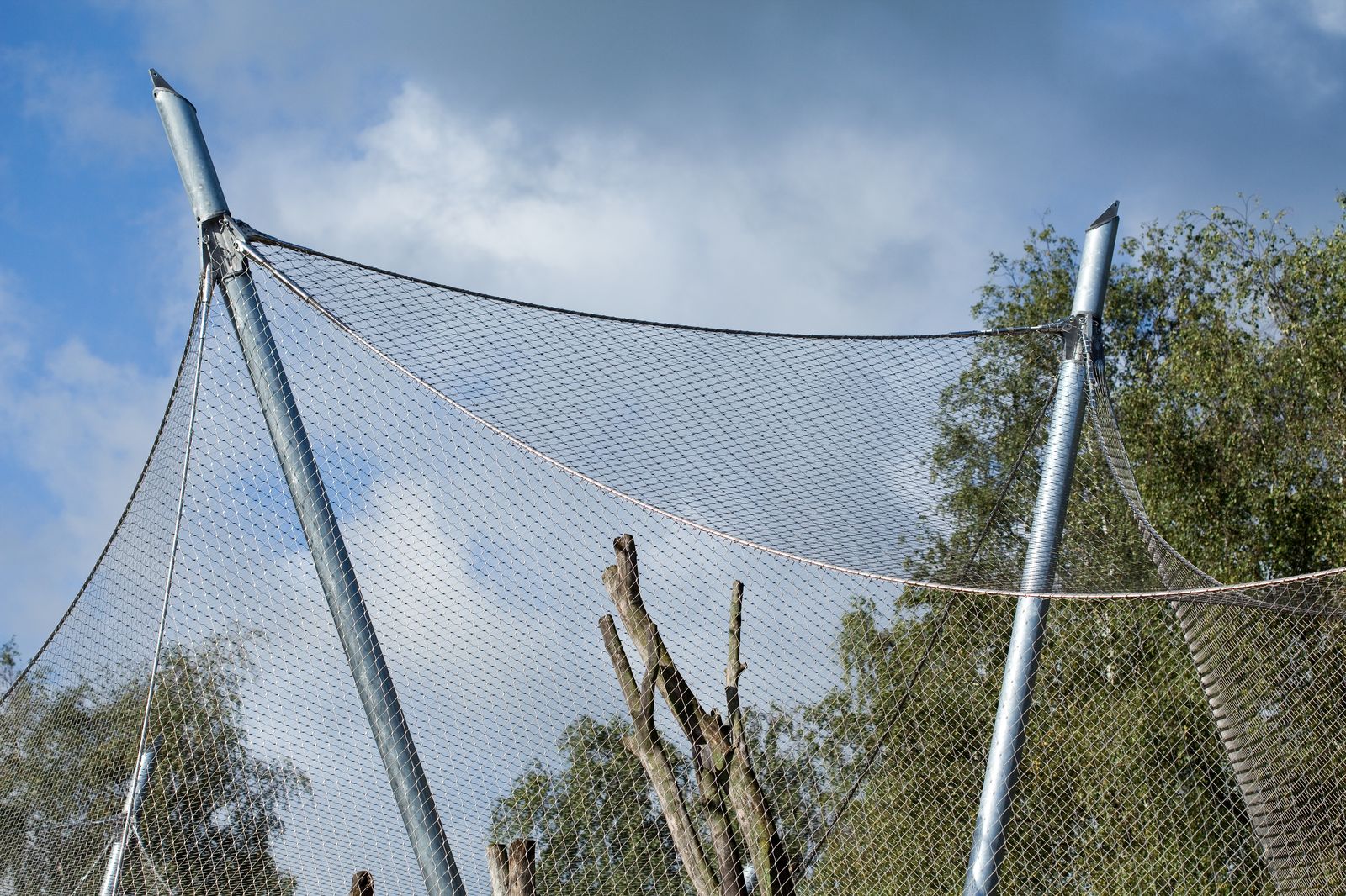 地鐵通風口防墜網 鋼絲繩網防墜網